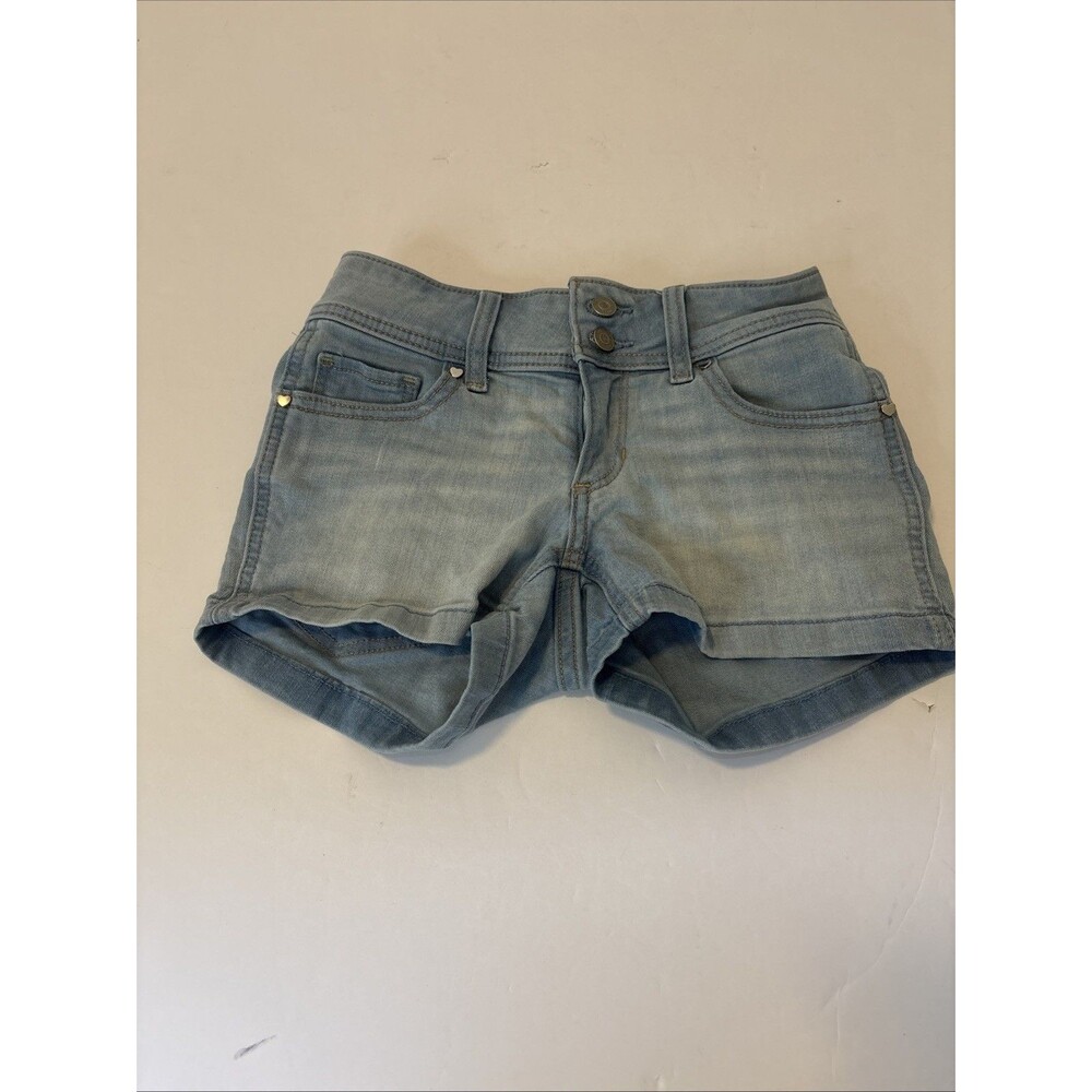 Women’s Hollister Low Rise Shortie Short 000 W23 Denim Jean Shorts